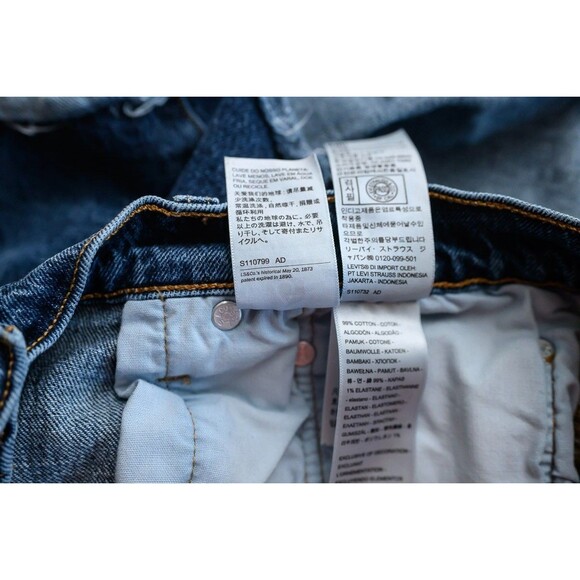 Levi's 501 W33 jean shorts jorts short denim - Picture 7 of 10